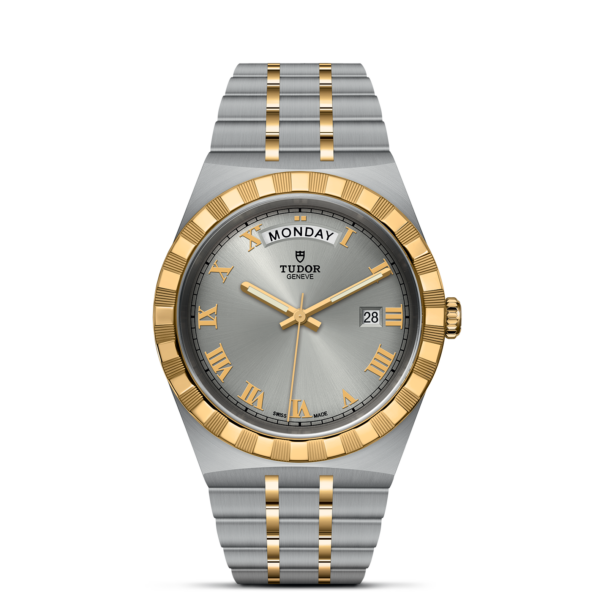 TUDOR Royal 41 mm Steel Case Yellow Gold Bezel M28603-0001