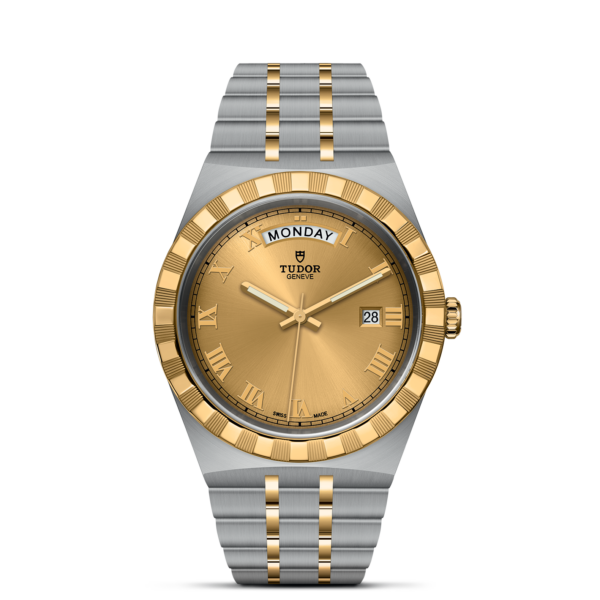 TUDOR Royal 41 mm Steel Case Yellow Gold Bezel M28603-0004