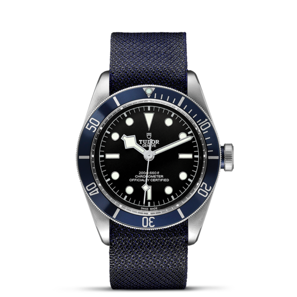 TUDOR Black Bay 41 mm Steel Case Blue Fabric Strap M79230B-0006