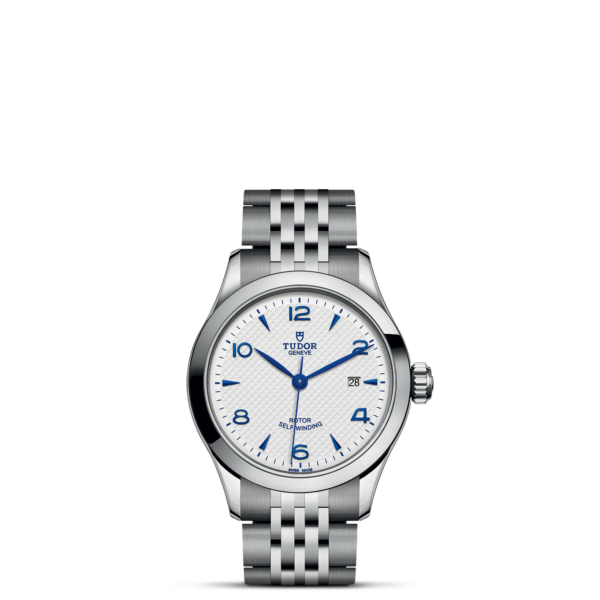 TUDOR 1926 28 mm Steel Case Opaline and Blue Dial M91350-0005