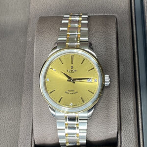 TUDOR Style 38 mm Steel Case Steel and Gold Bezel M12503-0004 - Pre Owned