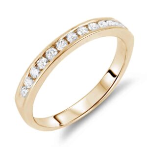 0.50 Carat TW Diamond Wedding Ring 14K Yellow Gold