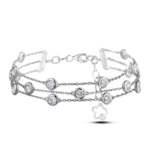 2.01 Carat TW Diamond Bracelet in 14K White Gold