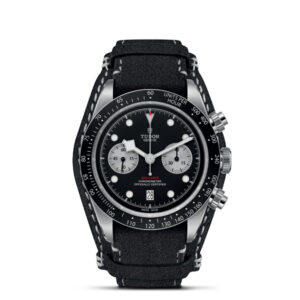 TUDOR Black Bay Chrono 41 mm Steel Case Black Leather Bracelet M79360N-0005