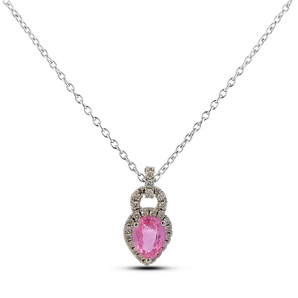 Pink hotsell sapphire pendant