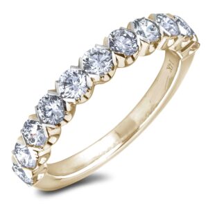 1.00 Carat TW Diamond Anniversary Wedding Band Ring in 14K Yellow Gold