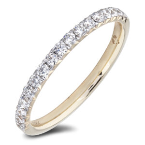 0.33 Carat TW Diamond Ladies Anniversary Ring in 18K Yellow Gold