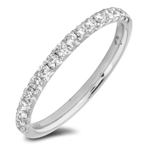 0.33 Carat TW Diamond Ladies Anniversary Ring in 18K White Gold