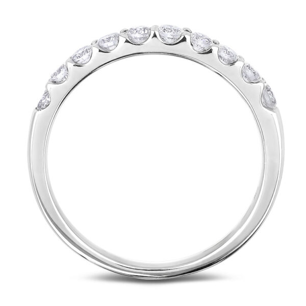 0.46 Carat TW Diamond Anniversary Wedding Ring in 14K White Gold