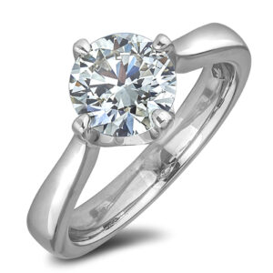 De Beers Forevermark 1.60 Carat Diamond Solitaire Engagement Ring in 18K White Gold