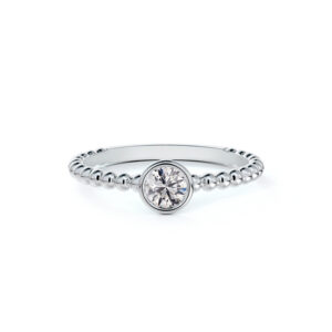 De Beers Forevermark Diamond Tribute Collection Ring in 18K White Gold