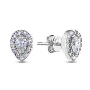 Canadian Diamonds Halo Stud In White Gold