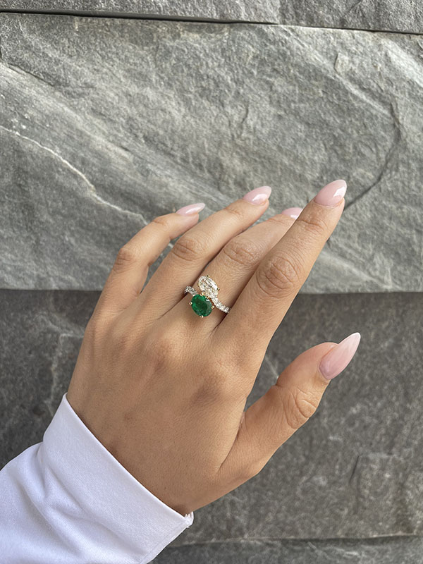 Emerald rings near me on sale