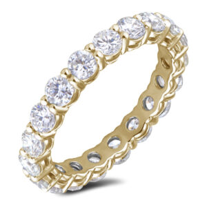 De Beers Forevermark 2.03 Carat TW Diamond Eternity Ring in 18K Yellow Gold