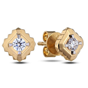 De Beers Forevermark Diamond Studs Earrings in 18K Yellow Gold