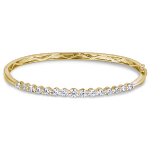 De Beers Forevermark 1.76 Carat TW Diamond Bangle Bracelet in 18K Yellow Gold