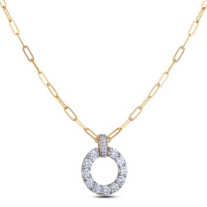 De Beers Forevermark 1.43 Carat TW Diamond Circle Necklace in 18K Gold