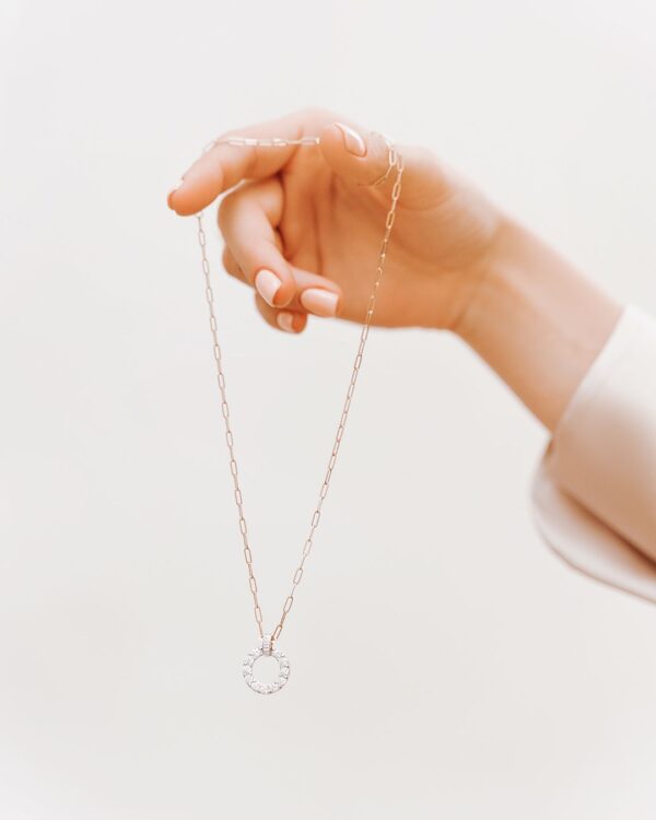 De Beers Forevermark Diamond Circle Necklace in 18K Gold