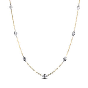 De Beers Forevermark Diamond Embedded Necklace In 18K Gold
