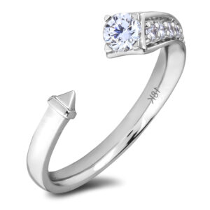 De Beers Forevermark Diamond Open Ring in 18K White Gold