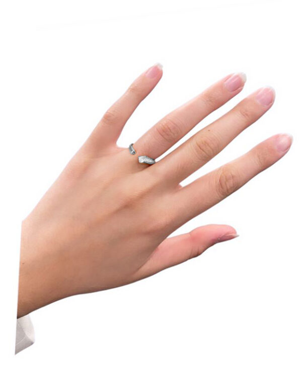 De Beers Forevermark Diamond Open Ring in 18K White Gold