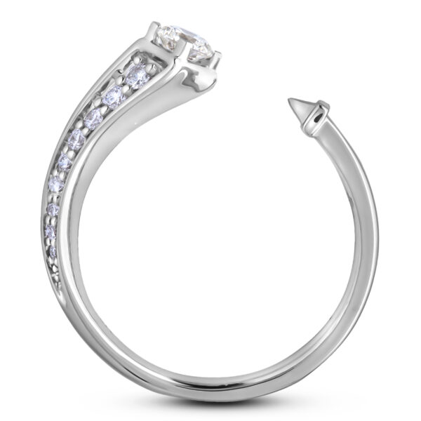 De Beers Forevermark Diamond Open Ring in 18K White Gold