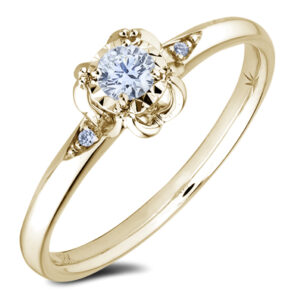 Miracle Setting De Beers Forevermark Diamond Ring in 18K Yellow Gold