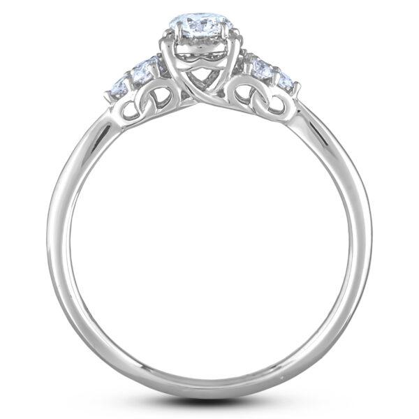 Miracle Setting Ring With De Beers Forevermark Diamond in 18K White Gold