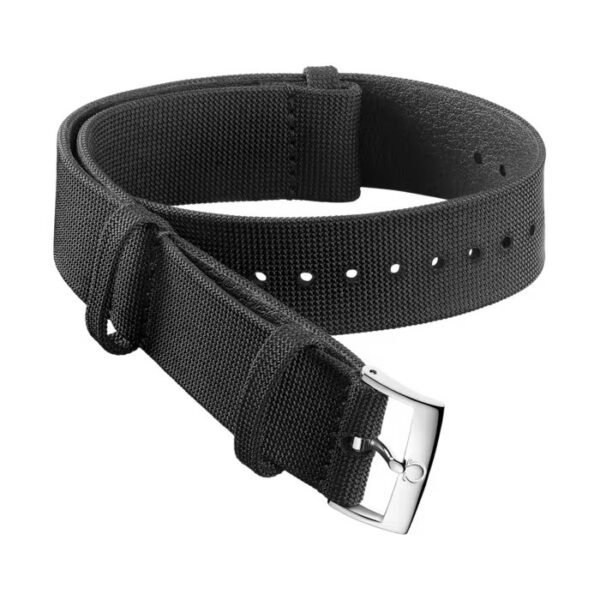 OMEGA - BLACK COATED NYLON FABRIC STRAP