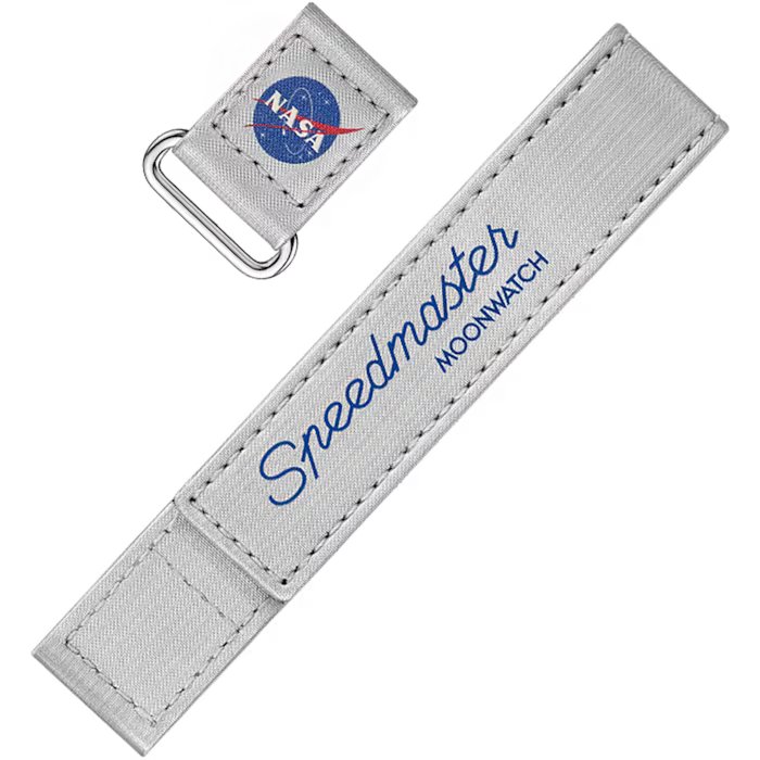 OMEGA 2 PIECE GREY SPEEDMASTER MOONWATCH VELCRO STRAP