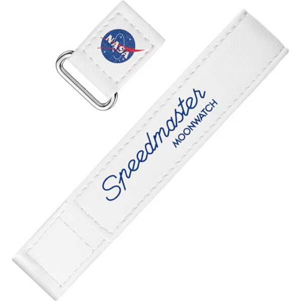 OMEGA - 2‑PIECE WHITE SPEEDMASTER MOONWATCH VELCRO® STRAP