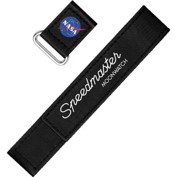 OMEGA - 2‑PIECE BLACK SPEEDMASTER MOONWATCH VELCRO® STRAP