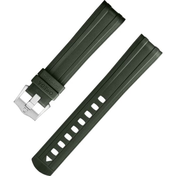 OMEGA - SEAMASTER DIVER 300M GREEN RUBBER STRAP