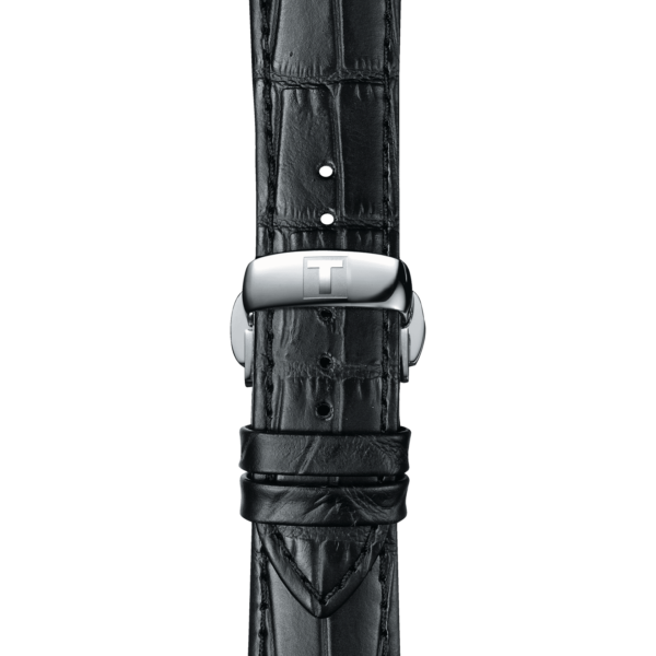 Tissot official black leather strap lugs 21 mm