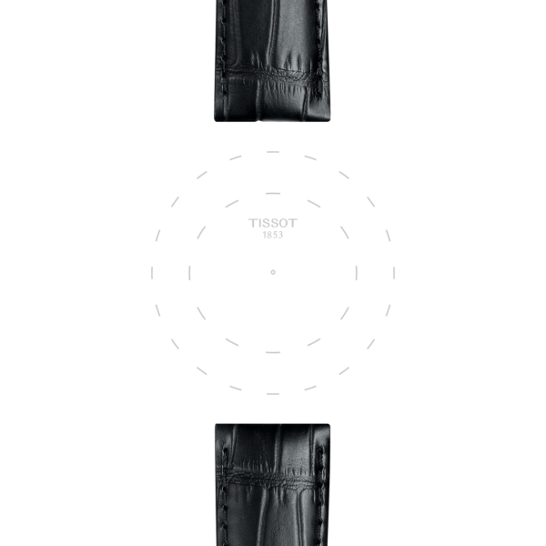 Tissot official black leather strap lugs 21 mm - Image 2