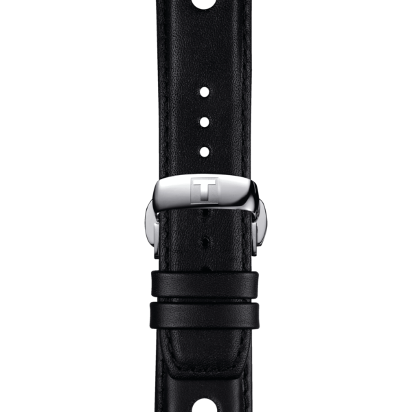 Tissot official black leather strap lugs 20 mm