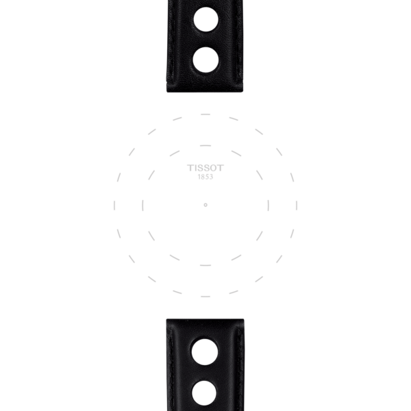 Tissot official black leather strap lugs 20 mm - Image 2