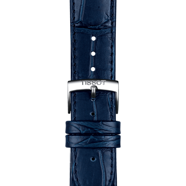 Tissot official blue leather strap lugs 20 mm