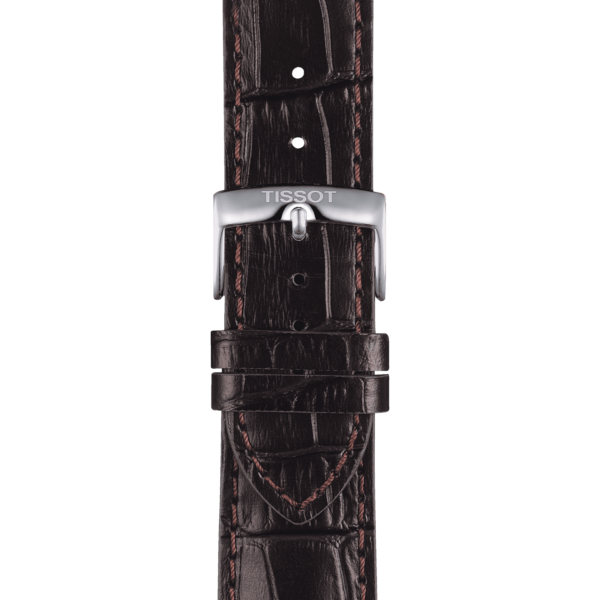 Tissot official brown leather strap lugs 22 mm