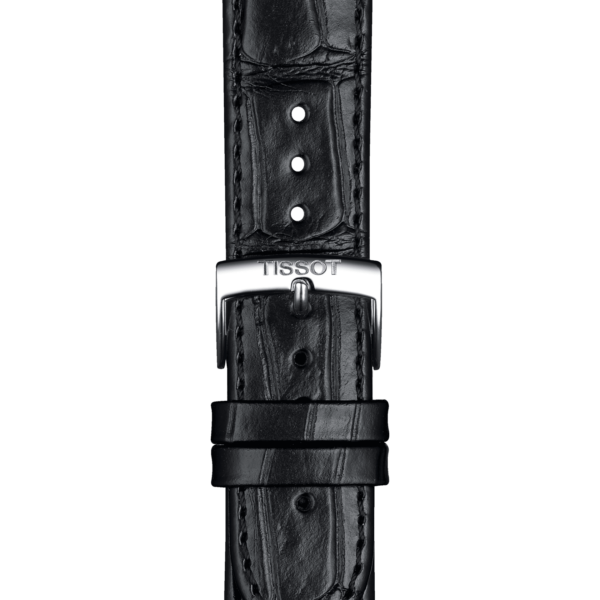 Tissot official black leather strap lugs 20 mm