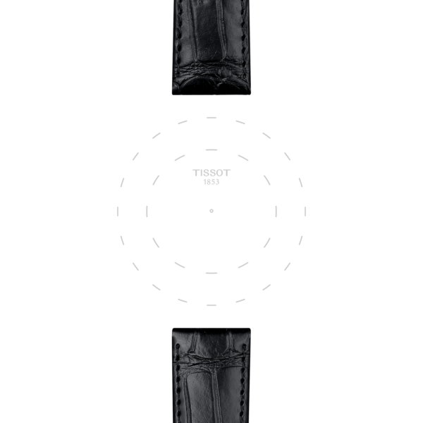 Tissot official black leather strap lugs 20 mm - Image 2