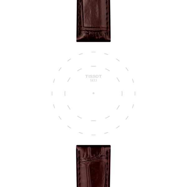 Tissot official brown leather strap lugs 20 mm - Image 2