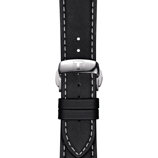 Tissot official black leather strap lugs 21 mm