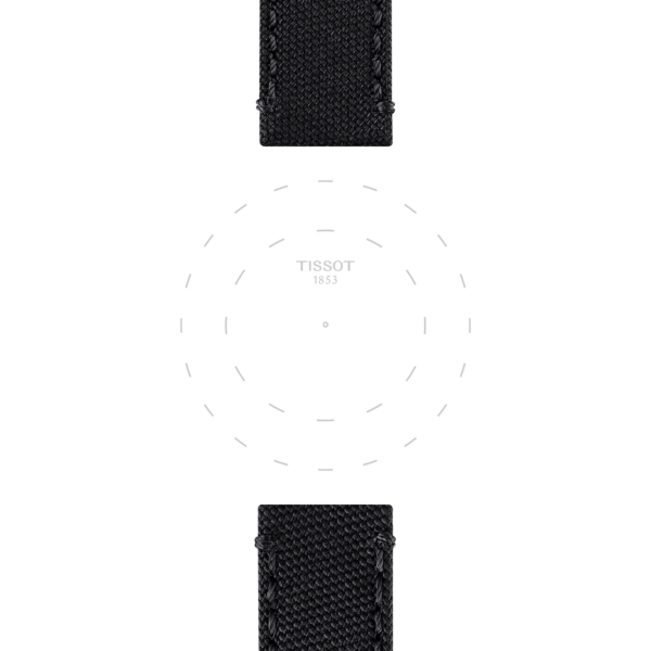 Tissot official black fabric strap lugs 22 mm - Image 2