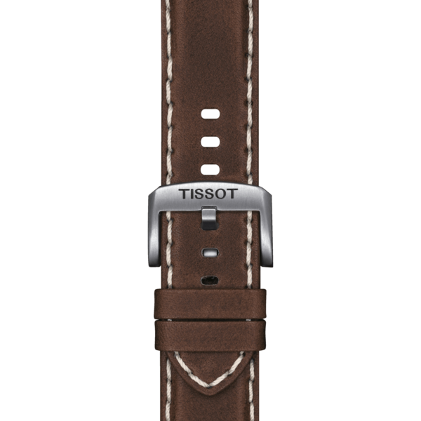 Tissot official brown leather strap lugs 22 mm