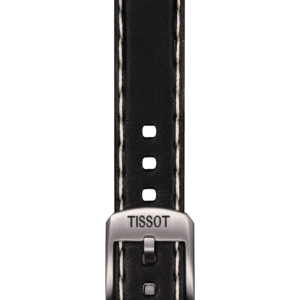 Tissot official black leather strap lugs 22 mm