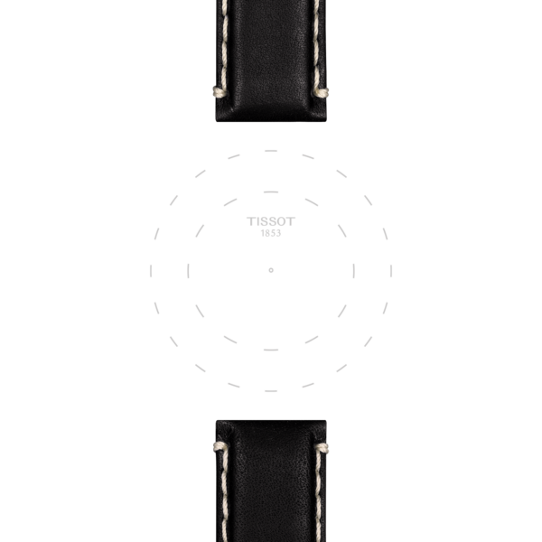 Tissot official black leather strap lugs 22 mm - Image 2