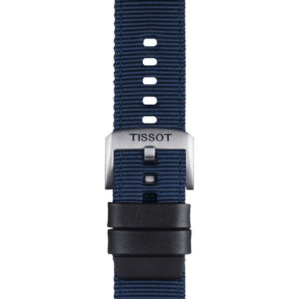 Tissot official blue fabric strap lugs 22 mm