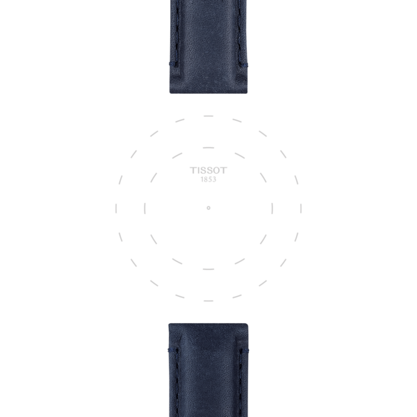 Tissot official blue leather strap lugs 20 mm - Image 2