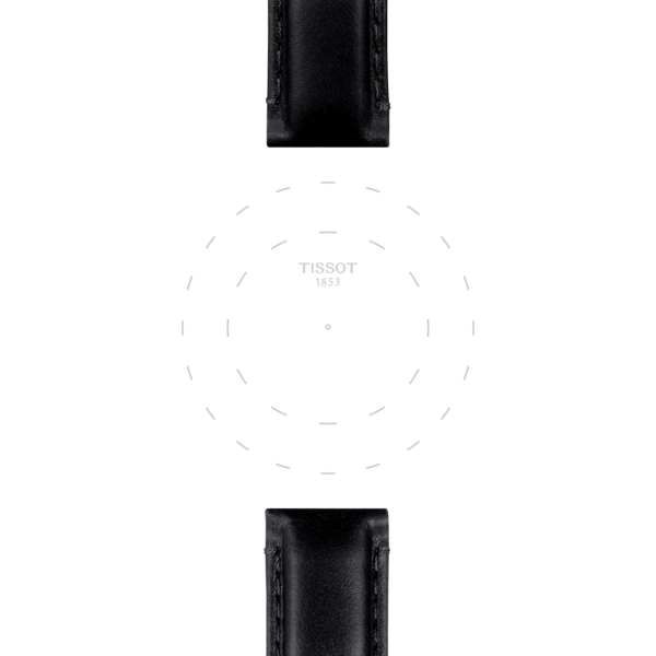 Tissot official black leather strap lugs 20 mm - Image 2